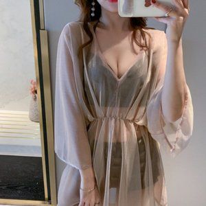 DK swimsuit female 2021 new three-piece bikini sex